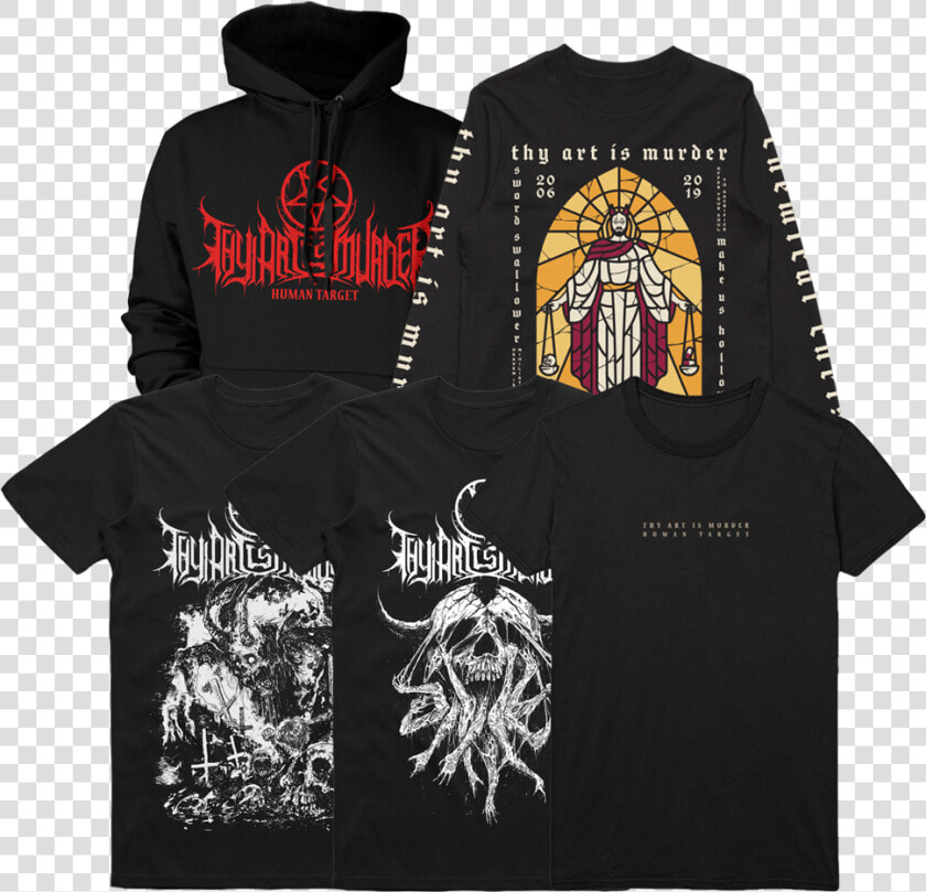 Thyart Bundle 9   Thy Art Is Murder Human Target Merch  HD Png DownloadTransparent PNG