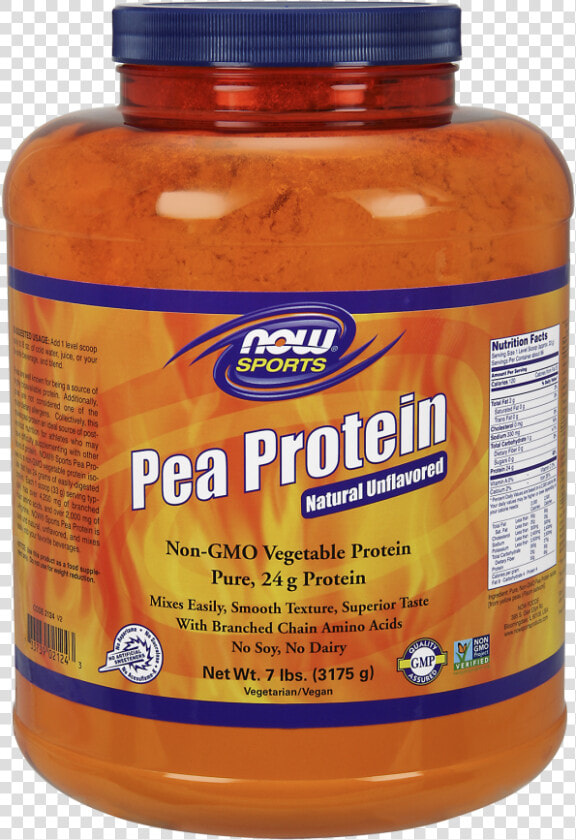 Now Sports Pea Protein Natural Unflavored Powder     Now Carbo Gain  HD Png DownloadTransparent PNG