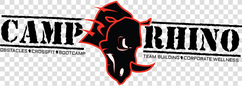 Camp Rhino Logo With Description Black On White  HD Png DownloadTransparent PNG