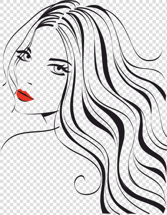 Hair Salon At Getdrawings   Beauty Face Silhouette Png  Transparent PngTransparent PNG