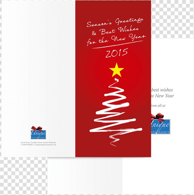 Estate Agents Christmas Card Illustration   Christmas Tree  HD Png DownloadTransparent PNG