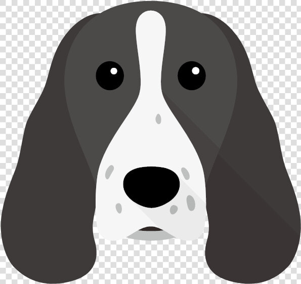 Yappicon   Springer Spaniel Face Silhouette  HD Png DownloadTransparent PNG