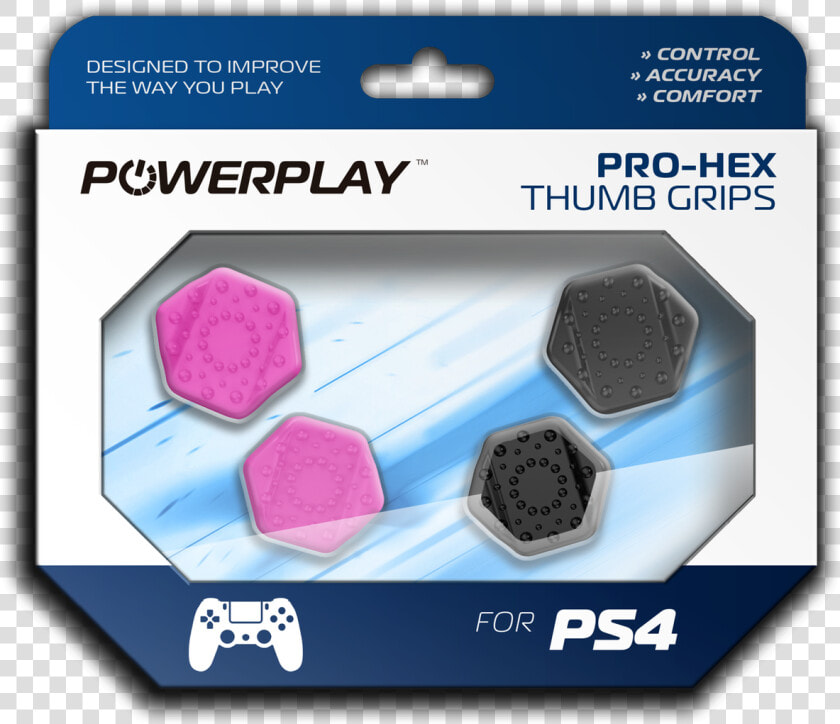 Powerplay Ps4 Pro hex Thumb Grips For Ps4 Image   Plastic  HD Png DownloadTransparent PNG