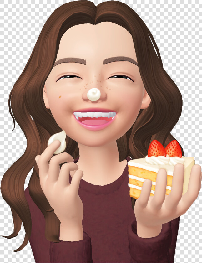  zepeto  cake  torte  laughing  girl  selfie  yummy   Girl Yummy  HD Png DownloadTransparent PNG