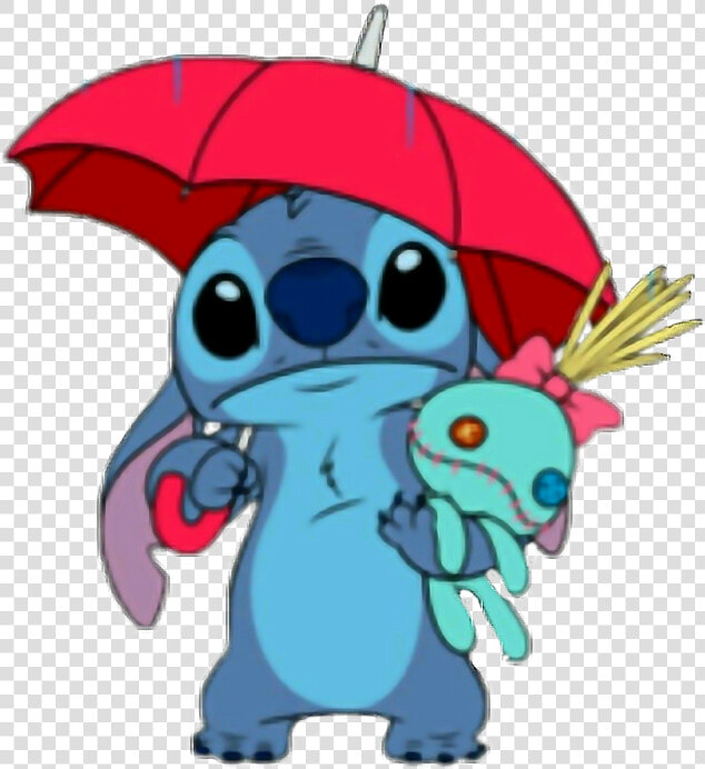 Stitch Holding An Umbrella Clipart   Png Download   Stitch Holding An Umbrella  Transparent PngTransparent PNG