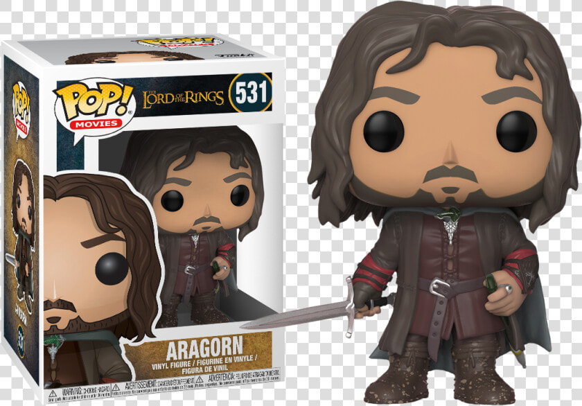 Lord Of The Rings   Funko Pop Lord Of The Rings Aragorn 531  HD Png DownloadTransparent PNG