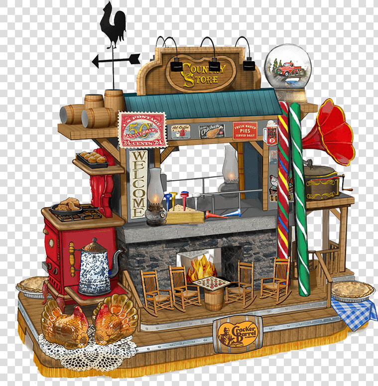 90 Parades And Counting   Macy  39 s Cracker Barrel Float 2019  HD Png DownloadTransparent PNG