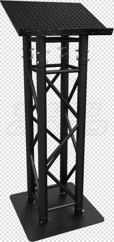 Matte Black Truss Lectern  Black Truss Pulpit  Black   Truss Podiums  HD Png DownloadTransparent PNG