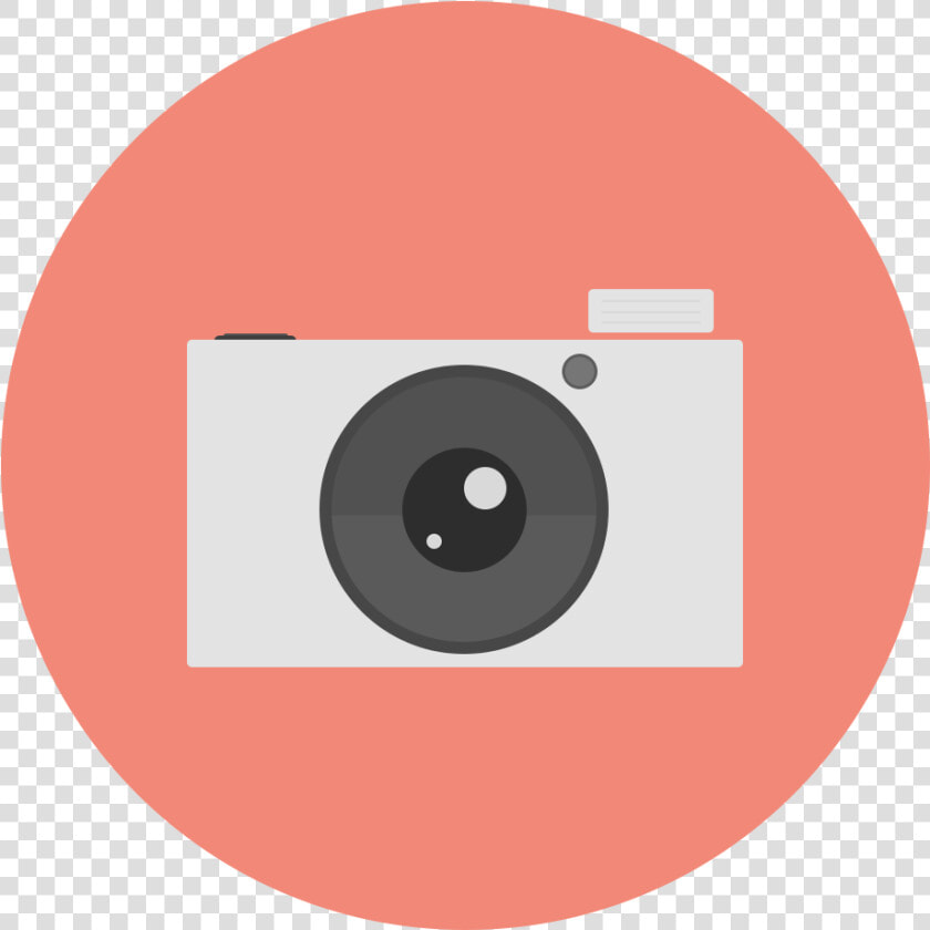 Flat Designed Circle Icon   Camera Icon Flat Design Png  Transparent PngTransparent PNG