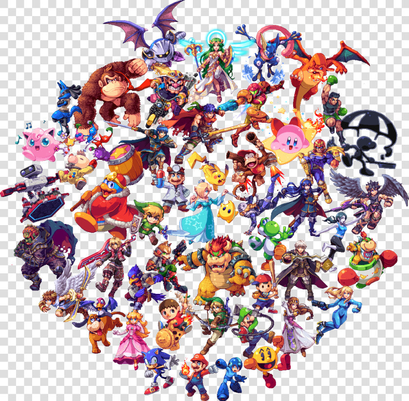 Pixel Art пиксель Арт  Пиксель Арт super Smash Bros mario игры sonic   Super Smash Bros Pixel Art  HD Png DownloadTransparent PNG