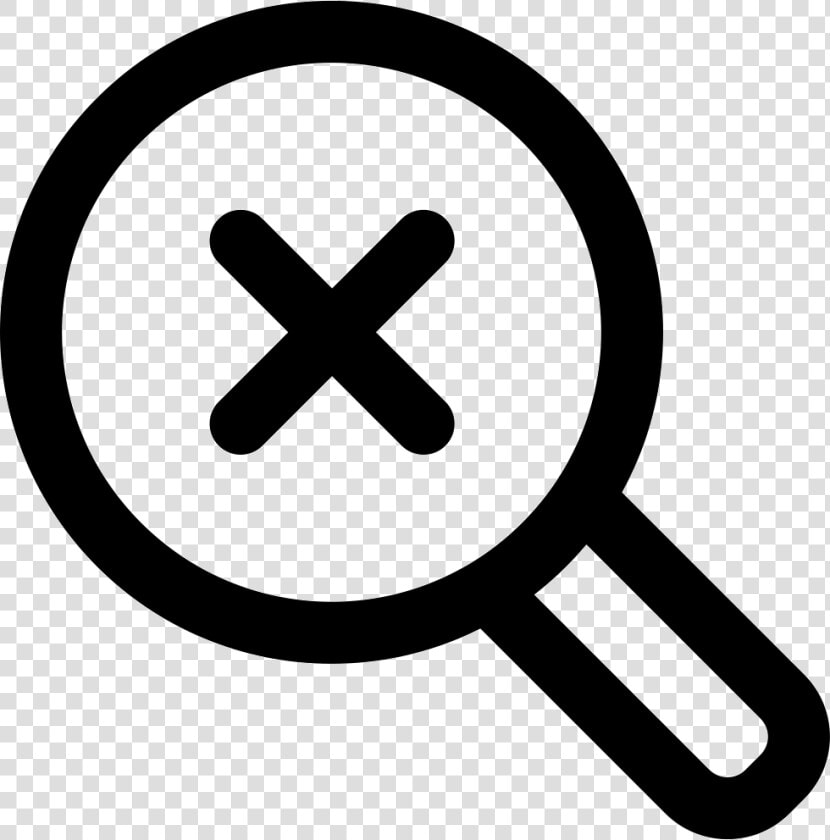 Search Magnifier With A Cross   Magnifying Glass With Cross  HD Png DownloadTransparent PNG