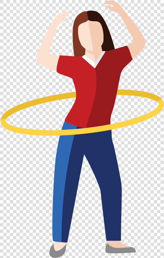 Hula Hoops Shoulder Physical Fitness Clip Art   Hula Hoop  HD Png DownloadTransparent PNG