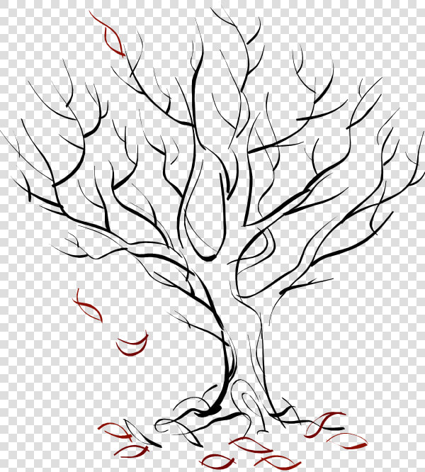 Images Of Fall Drawings   Sketch Autumn Season Drawing  HD Png DownloadTransparent PNG