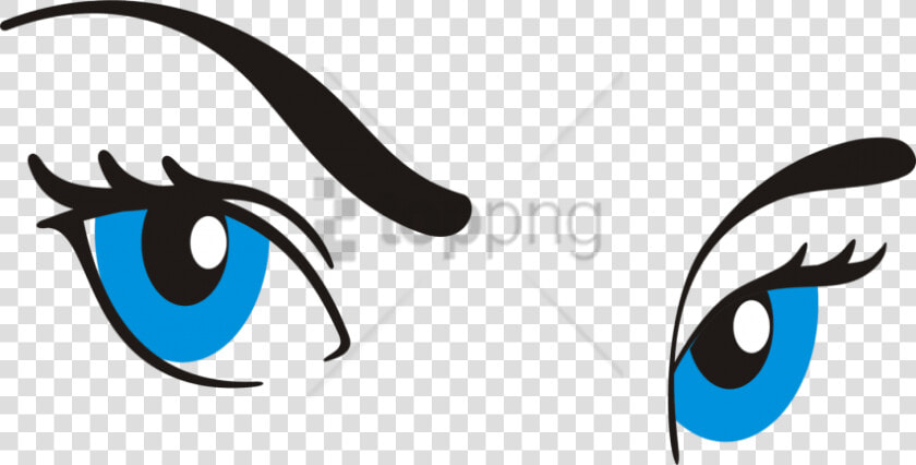 Free Png Download Cartoon Eye With Eyebrow Png Images   Transparent Cartoon Blue Eyes  Png DownloadTransparent PNG