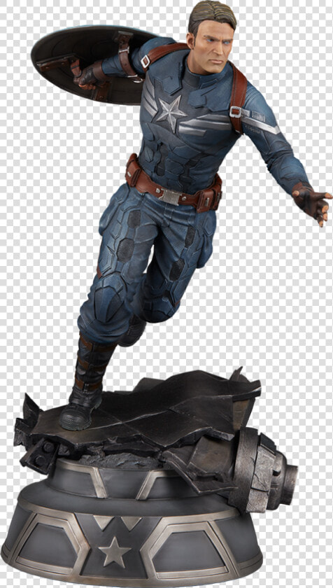 Captain America Premium Format™ Figure   Estátua Do Capitão América  HD Png DownloadTransparent PNG