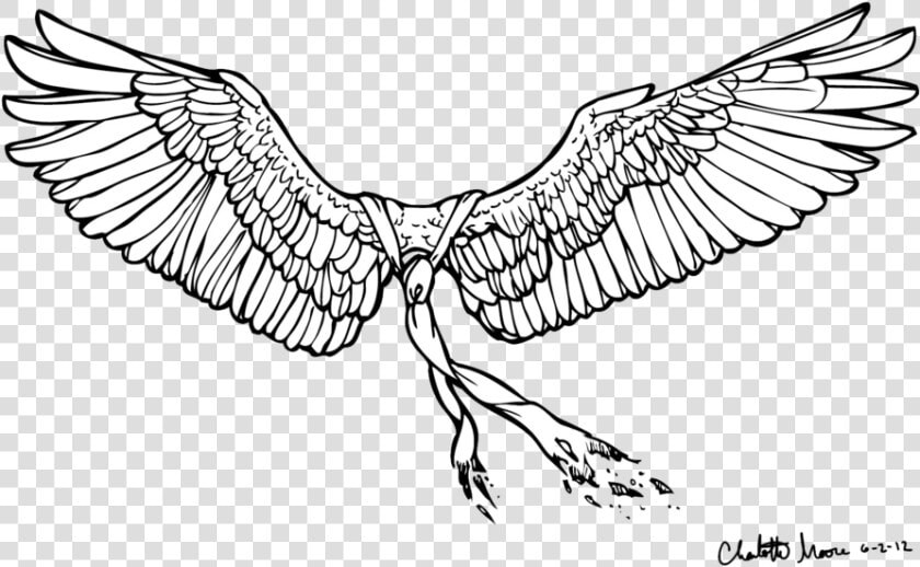 Castiel Drawing Line Art   Supernatural Castiel Wings Drawing  HD Png DownloadTransparent PNG