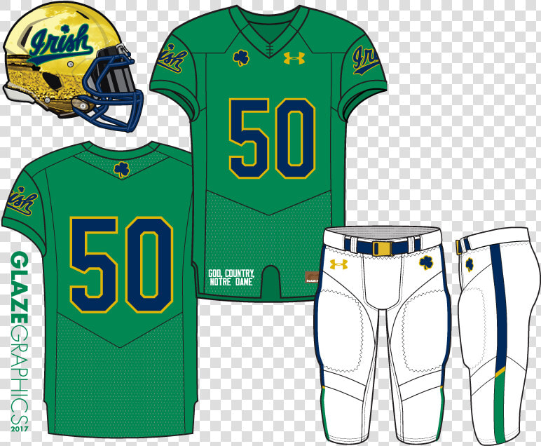 Notre Dame Football Uniforms Black  HD Png DownloadTransparent PNG