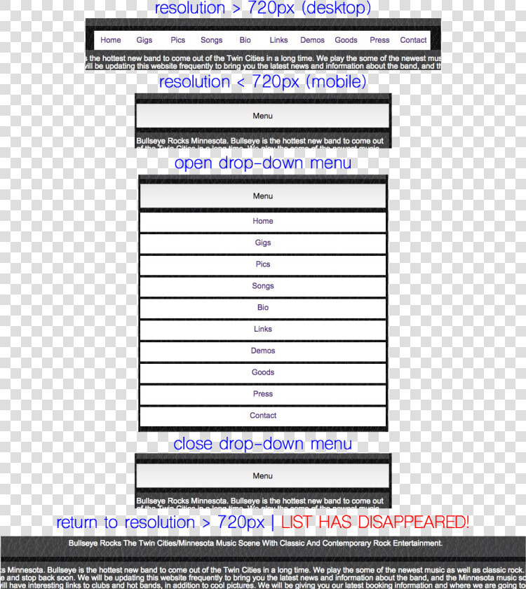 Jquery Toggle Causing My Menu To Disappear   Feilrapportskjema It  HD Png DownloadTransparent PNG