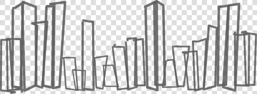 City Drawing For Free Download   Buildings City Black And White Sketch  HD Png DownloadTransparent PNG