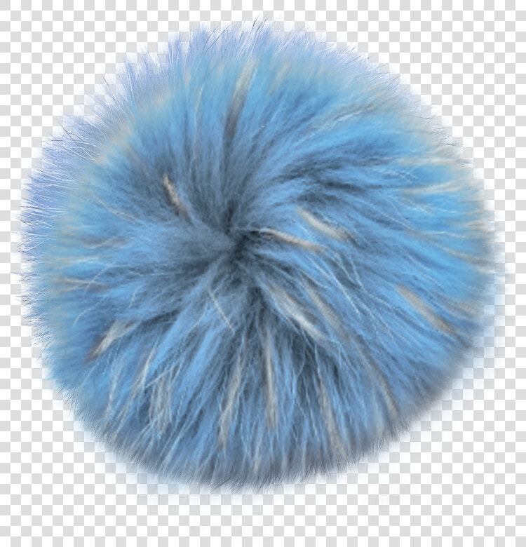 Fur Clothing   Blue Pom Pom Png  Transparent PngTransparent PNG