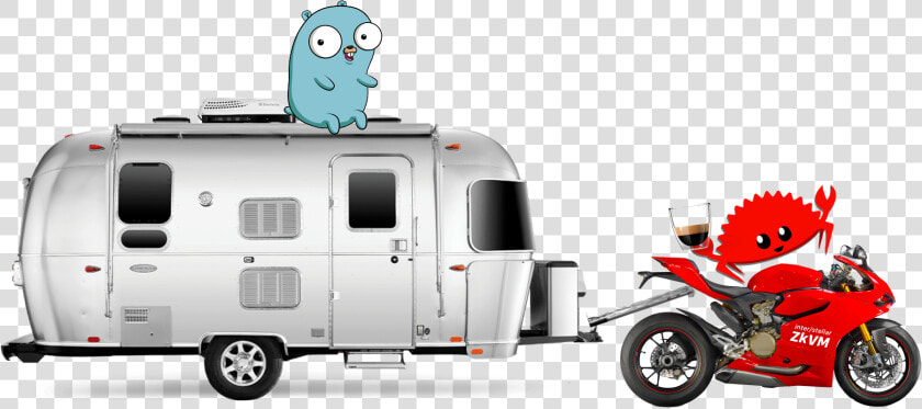 Motocrab With Ristretto And Gopher On Storage   Rv  HD Png DownloadTransparent PNG