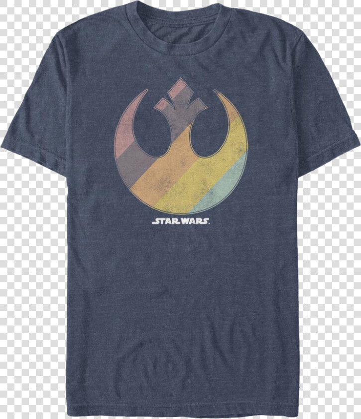 Rainbow Rebel Alliance Logo Star Wars T shirt   Crescent  HD Png DownloadTransparent PNG