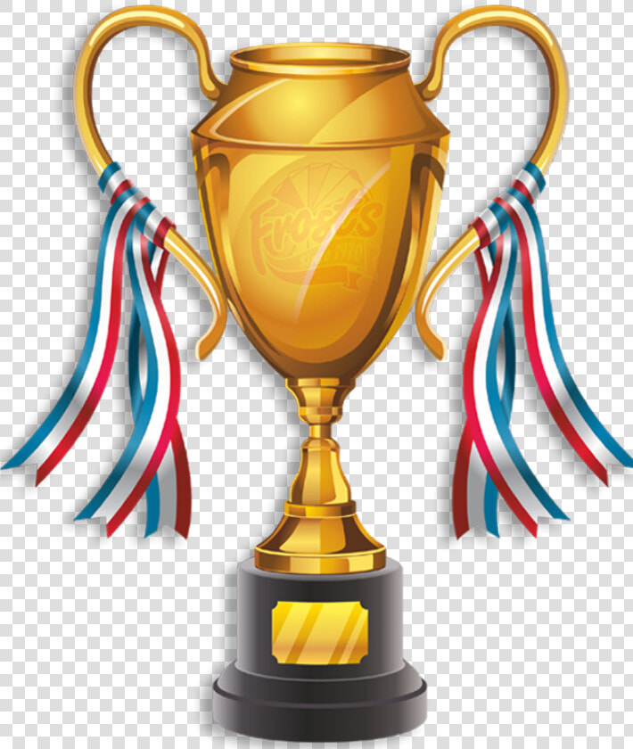 Gold Trophy Cup2   Trophy Vector With Ribbon  HD Png DownloadTransparent PNG