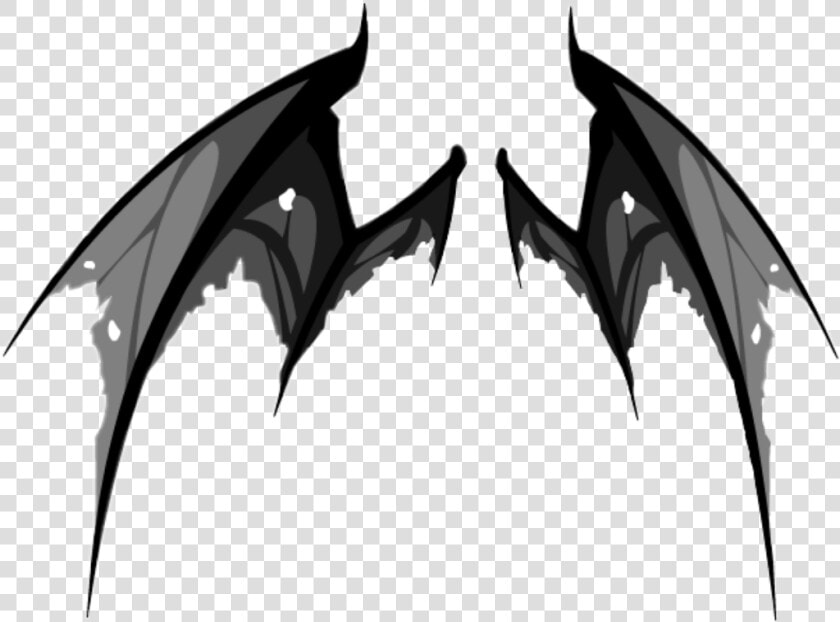  wing  wings  demon  demonwings  black  tattered   Demon Wings Drawing  HD Png DownloadTransparent PNG