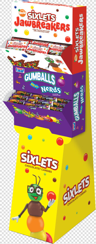 Sixlets® 96ct Jawbreaker   Nerds 5 Ball Tube   Toy  HD Png DownloadTransparent PNG