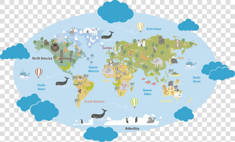 World Map Landmarks  HD Png DownloadTransparent PNG