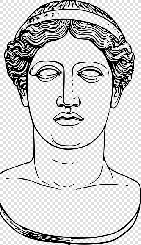 Hera Head   Greek Statue Face Drawing  HD Png DownloadTransparent PNG