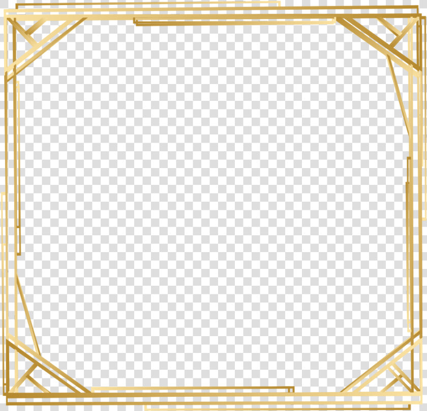  square  golden  frame  geometric  border  glitter  HD Png DownloadTransparent PNG