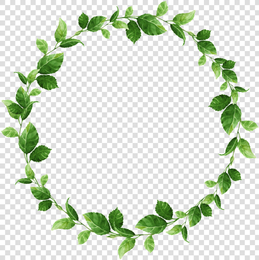 Hand painted Small Leaf Circle Png Transparent Material   Circulo De Folhas  Png DownloadTransparent PNG