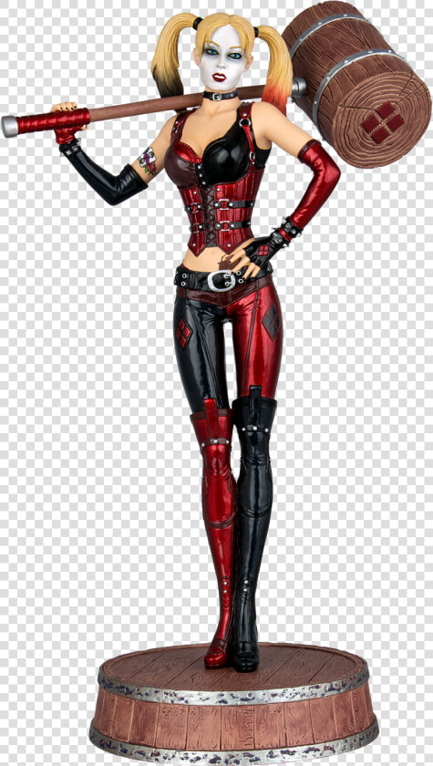 Harley Quinn Arkham Knight Png   Harley Quinn With Hammer  Transparent PngTransparent PNG