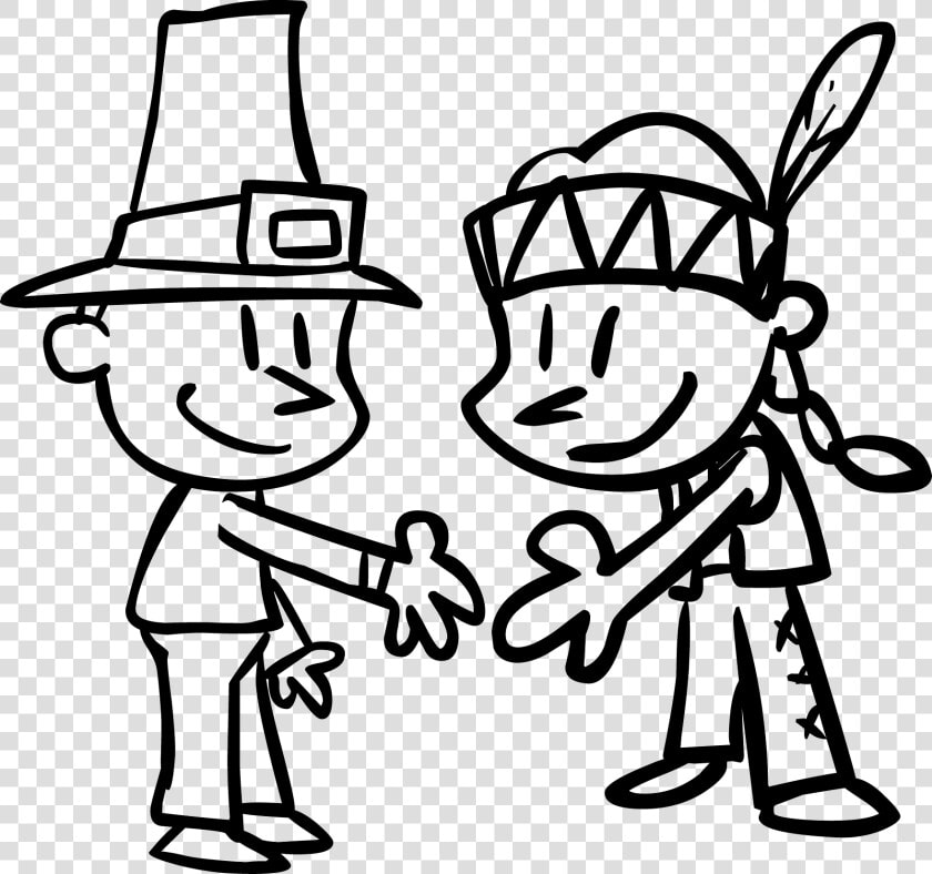 Pilgrims And Indians Trading  HD Png DownloadTransparent PNG