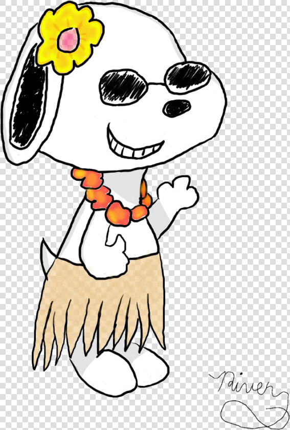 Snoopy The Beagle By Riverofchaos   Cartoon  HD Png DownloadTransparent PNG