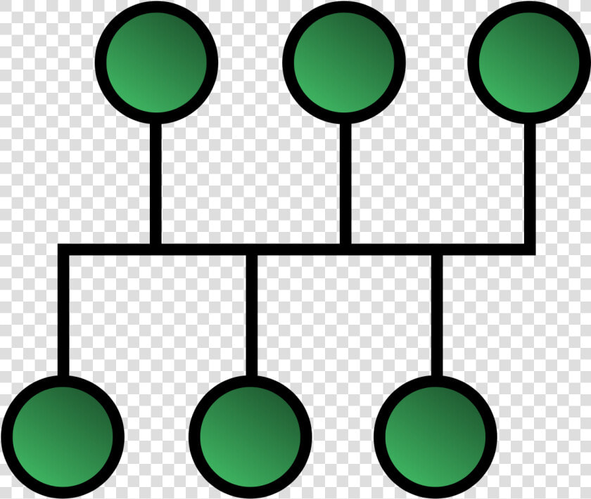 Bus Network   Network Topology Bus  HD Png DownloadTransparent PNG