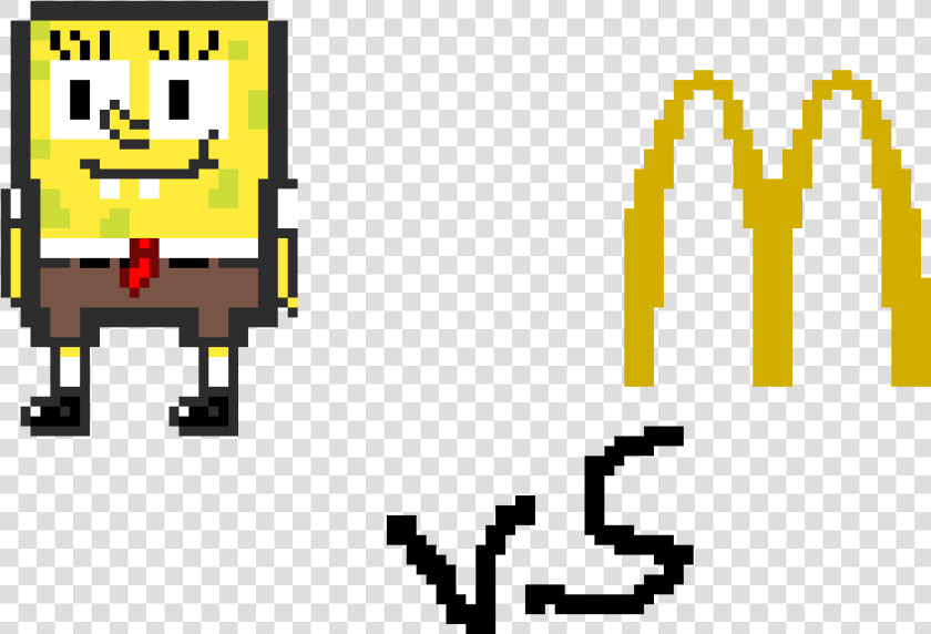 Transparent Bob Esponja Png   Spongebob And Patrick Pixel Art  Png DownloadTransparent PNG