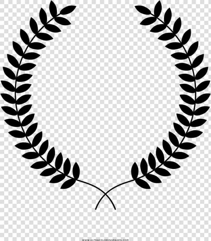 Laurel Wreath Coloring Page   Wreath Icon Transparent  HD Png DownloadTransparent PNG