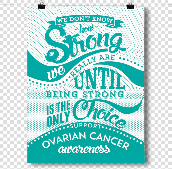 Ovarian Cancer   How Strong   Christmas Card  HD Png DownloadTransparent PNG