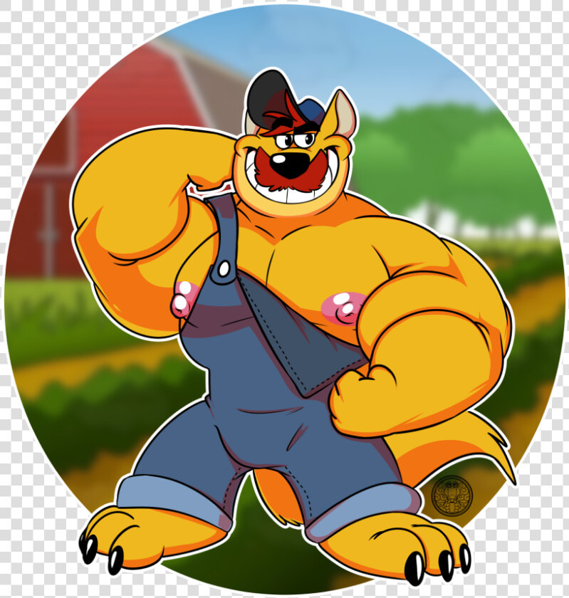 The Hillbilly Farmer Wuff   Cartoon  HD Png DownloadTransparent PNG