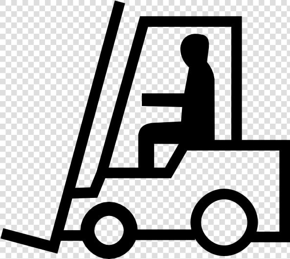 Forklift   Clipart   Forklift Clipart Black And White  HD Png DownloadTransparent PNG