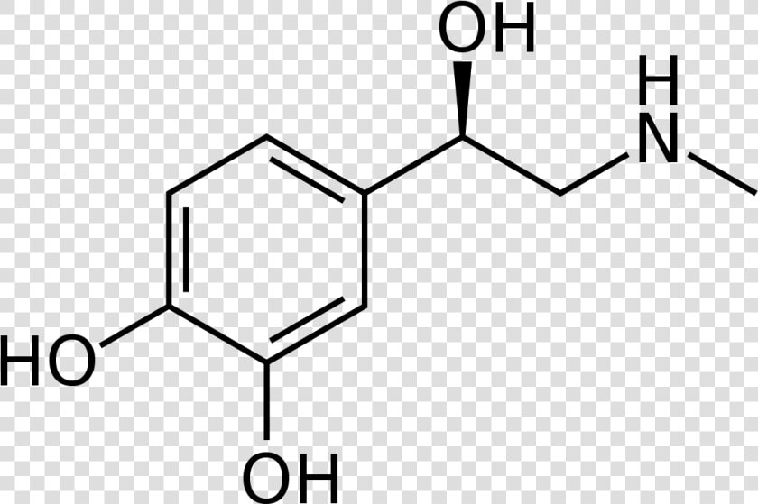 Adrenaline Chemical Structure   R Salbutamol  HD Png DownloadTransparent PNG