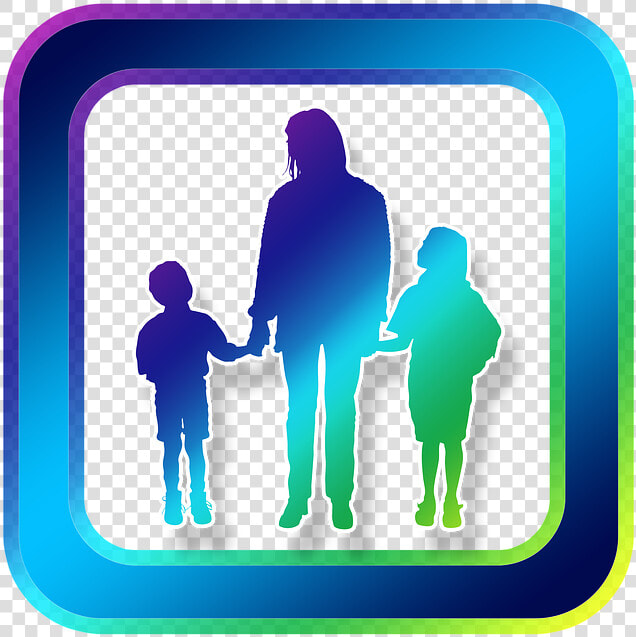 Icon  Family  A Single Parent  Mother  Children   Biểu Tượng Người Cao Tuổi  HD Png DownloadTransparent PNG