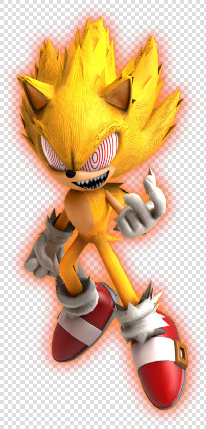 Fleetway Super Sonic By Kuroispeedster55   Fleet Way Super Sonic With Outline  HD Png DownloadTransparent PNG