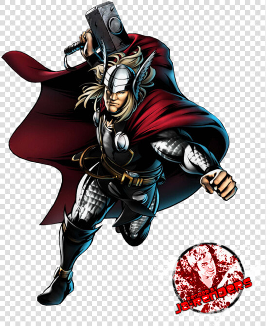 Thor Vector Png Black And White Download   Ultimate Marvel Vs Capcom 3 Thor  Transparent PngTransparent PNG