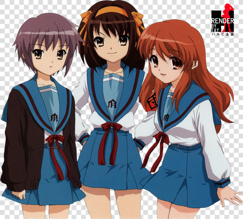 Suzumiya Haruhi No Yuuutsu Mikuru   Png Download   Suzumiya Haruhi Render  Transparent PngTransparent PNG