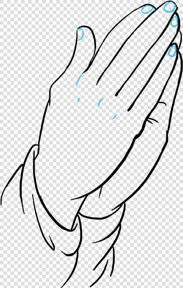 Praying Hands Drawing Illustration Image Thumb   Easy Prayer Hand Drawing  HD Png DownloadTransparent PNG