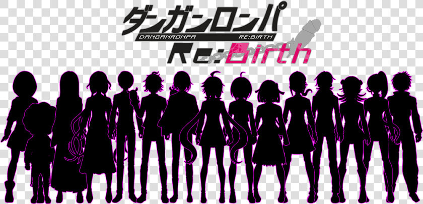 Drrb   Cast   Silhouettes   Danganronpa Re Birth     Transparent Danganronpa Class Trial  HD Png DownloadTransparent PNG