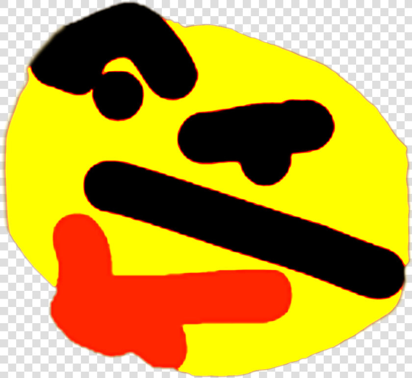  emoji  hmm  b  deepfry  deepfried  deepfriedmemes  HD Png DownloadTransparent PNG